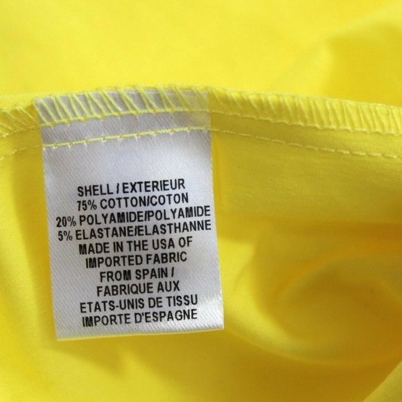 Milly Bow Details Off-the-Shoulder Elasticized Neckline Top Size S Yellow - Picture 4 of 6
